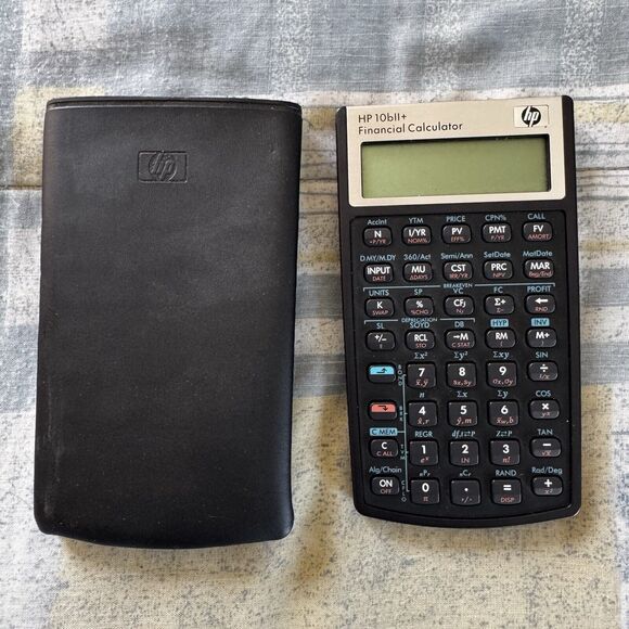HP-10BII Financial Calculator Black - Picture 1 of 6